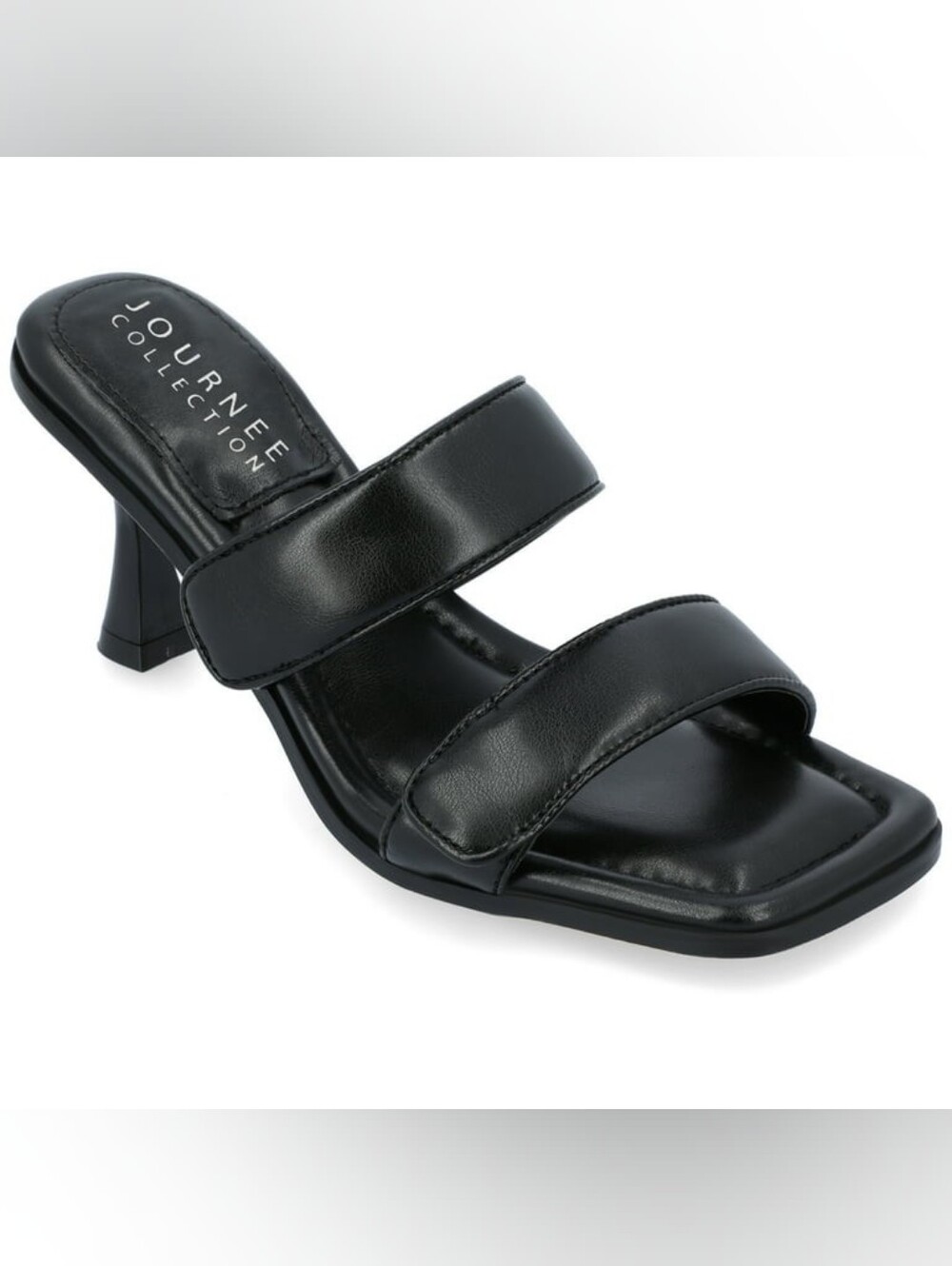 Journee Collection Essey Puffy Slip On Heeled Sandals